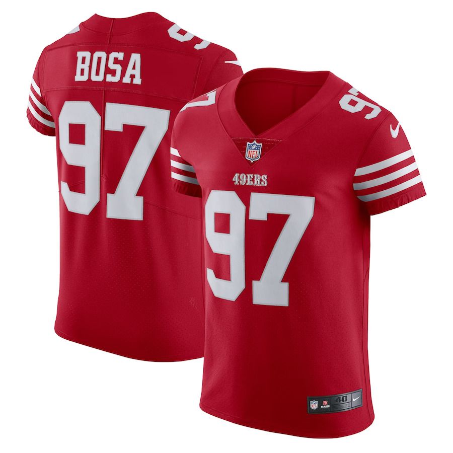 Men San Francisco 49ers #97 Nick Bosa Nike Scarlet Vapor Elite NFL Jersey->san francisco 49ers->NFL Jersey